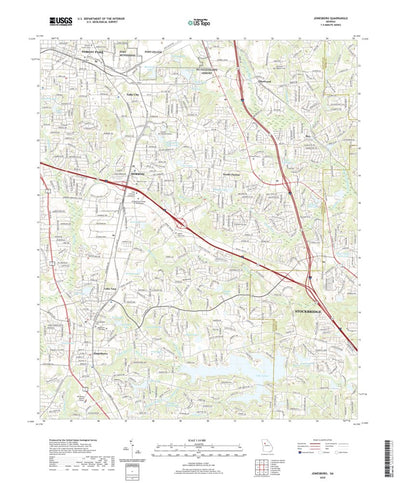 United States Geological Survey Jonesboro, GA (2020, 24000-Scale) digital map