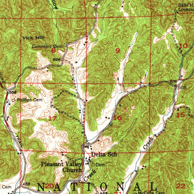 United States Geological Survey Jonesboro, IL-MO (1947, 62500-Scale) digital map