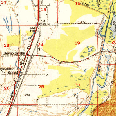 United States Geological Survey Jonesboro, IL-MO (1949, 62500-Scale) digital map