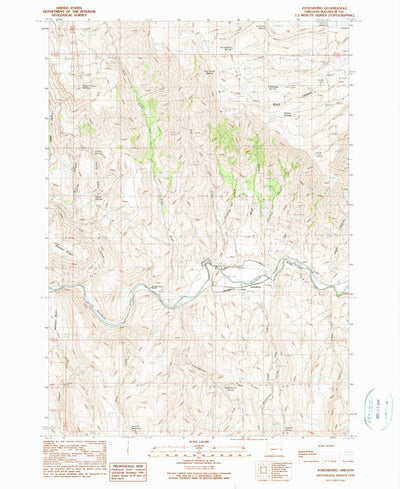 United States Geological Survey Jonesboro, OR (1990, 24000-Scale) digital map