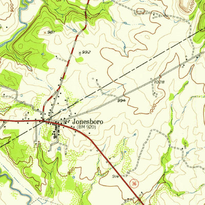 United States Geological Survey Jonesboro, TX (1956, 62500-Scale) digital map