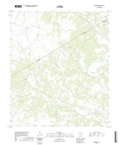 United States Geological Survey Jonesboro, TX (2022, 24000-Scale) digital map