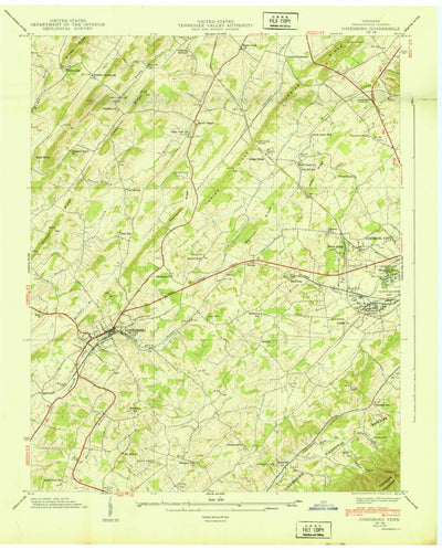 United States Geological Survey Jonesborough, TN (1939, 24000-Scale) digital map