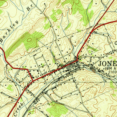 United States Geological Survey Jonesborough, TN (1939, 24000-Scale) digital map