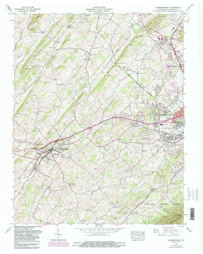 United States Geological Survey Jonesborough, TN (1959, 24000-Scale) digital map