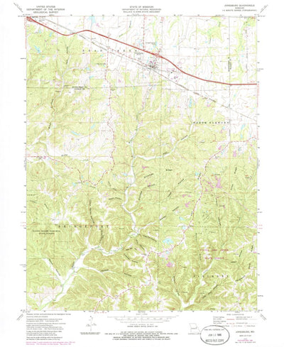 United States Geological Survey Jonesburg, MO (1973, 24000-Scale) digital map