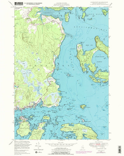 United States Geological Survey Jonesport, ME (1948, 24000-Scale) digital map