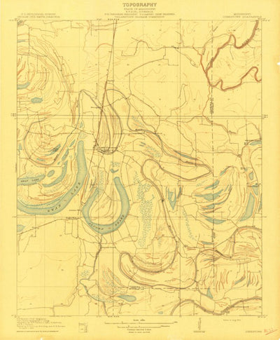 United States Geological Survey Jonestown, MS (1910, 31680-Scale) digital map