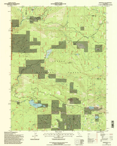 United States Geological Survey Jonesville, CA (1995, 24000-Scale) digital map
