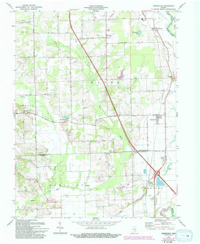 United States Geological Survey Jonesville, IN (1962, 24000-Scale) digital map