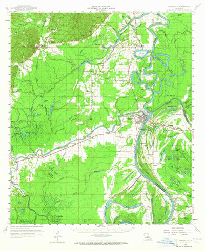 United States Geological Survey Jonesville, LA (1960, 62500-Scale) digital map
