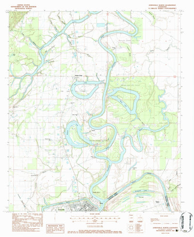 United States Geological Survey Jonesville North, LA (1983, 24000-Scale) digital map
