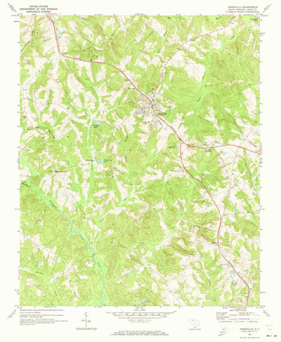 United States Geological Survey Jonesville, SC (1969, 24000-Scale) digital map