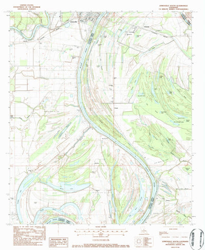 United States Geological Survey Jonesville South, LA (1983, 24000-Scale) digital map