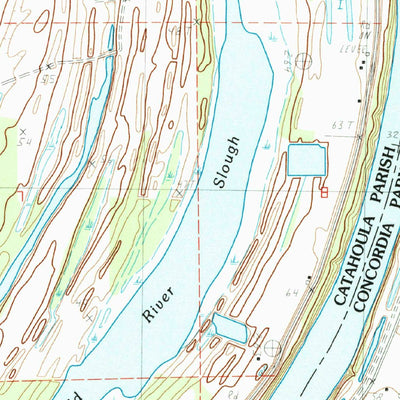 United States Geological Survey Jonesville South, LA (1983, 24000-Scale) digital map