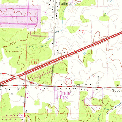 United States Geological Survey Joplin East, MO (1963, 24000-Scale) digital map