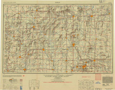 United States Geological Survey Joplin, MO-KS (1947, 250000-Scale) digital map