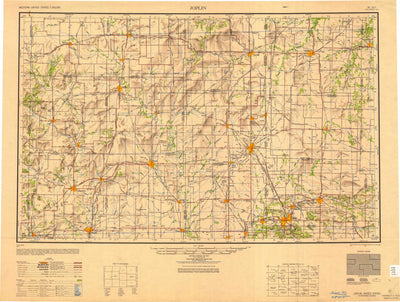 United States Geological Survey Joplin, MO-KS (1949, 250000-Scale) digital map