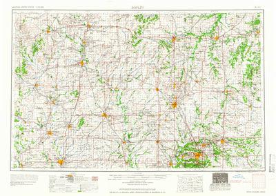 United States Geological Survey Joplin, MO-KS (1959, 250000-Scale) digital map