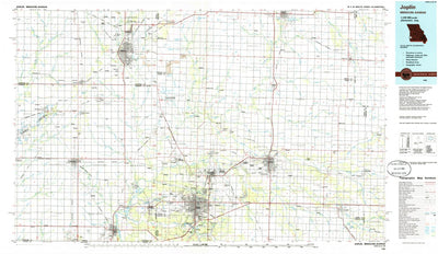 United States Geological Survey Joplin, MO-KS (1986, 100000-Scale) digital map
