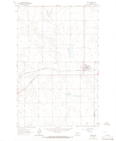 United States Geological Survey Joplin, MT (1963, 24000-Scale) digital map