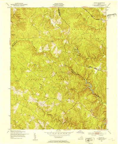 United States Geological Survey Joplin, VA (1951, 24000-Scale) digital map