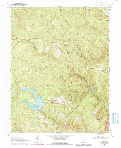 United States Geological Survey Joplin, VA (1966, 24000-Scale) digital map