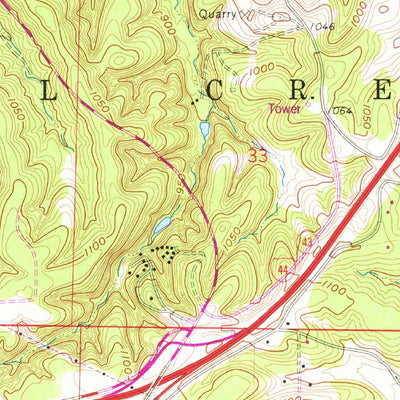 United States Geological Survey Joplin West, MO-KS (1962, 24000-Scale) digital map