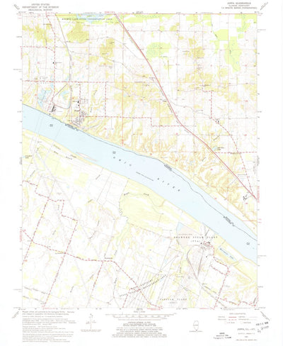 United States Geological Survey Joppa, IL-KY (1967, 24000-Scale) digital map