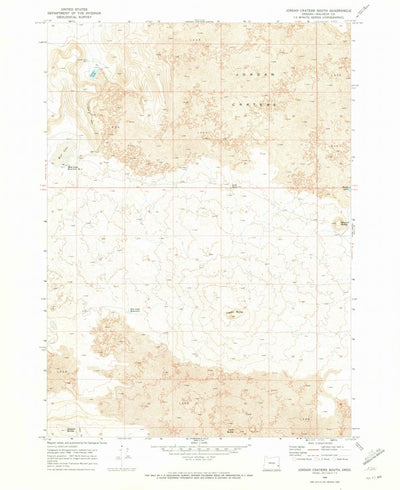 United States Geological Survey Jordan Craters South, OR (1969, 24000-Scale) digital map