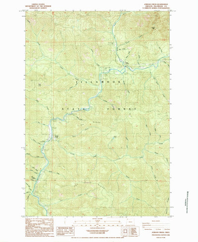 United States Geological Survey Jordan Creek, OR (1984, 24000-Scale) digital map