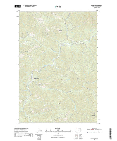 United States Geological Survey Jordan Creek, OR (2020, 24000-Scale) digital map