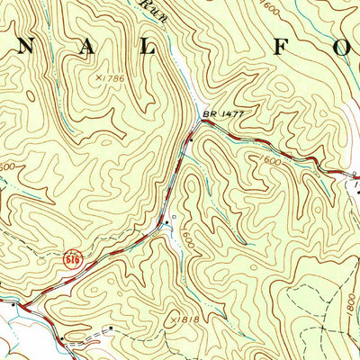 United States Geological Survey Jordan Mines, VA (1966, 24000-Scale) digital map