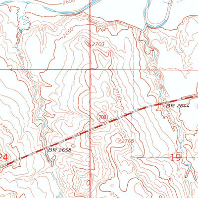 United States Geological Survey Jordan, MT (1964, 24000-Scale) digital map