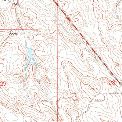 United States Geological Survey Jordan, MT (1964, 24000-Scale) digital map
