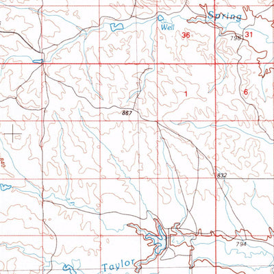 United States Geological Survey Jordan, MT (1983, 100000-Scale) digital map