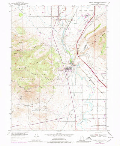 United States Geological Survey Jordan Narrows, UT (1951, 24000-Scale) digital map