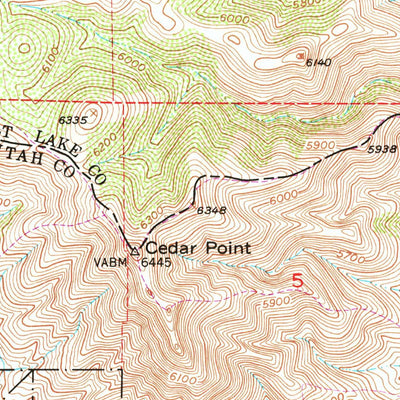 United States Geological Survey Jordan Narrows, UT (1951, 24000-Scale) digital map