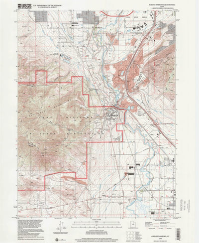 United States Geological Survey Jordan Narrows, UT (1999, 24000-Scale) digital map