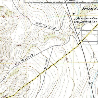 United States Geological Survey Jordan Narrows, UT (2020, 24000-Scale) digital map