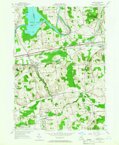 United States Geological Survey Jordan, NY (1955, 24000-Scale) digital map