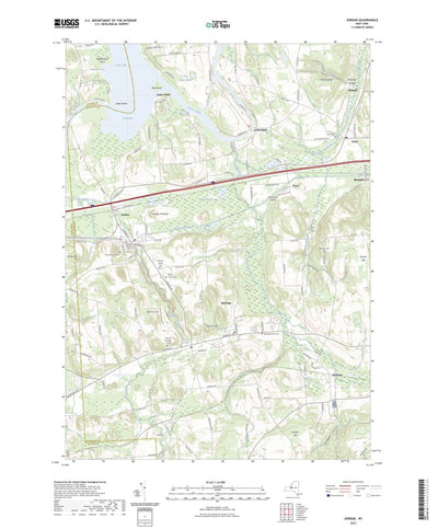 United States Geological Survey Jordan, NY (2023, 24000-Scale) digital map