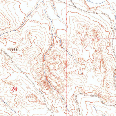 United States Geological Survey Jordan SE, MT (1964, 24000-Scale) digital map