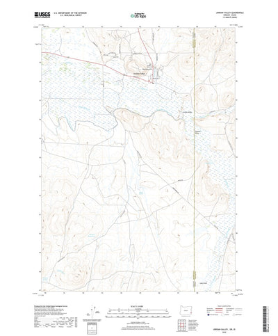 United States Geological Survey Jordan Valley, OR (2020, 24000-Scale) digital map