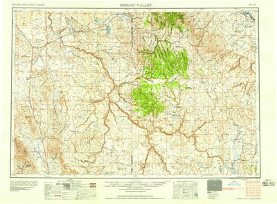 United States Geological Survey Jordan Valley, OR-ID-NV (1958, 250000-Scale) digital map