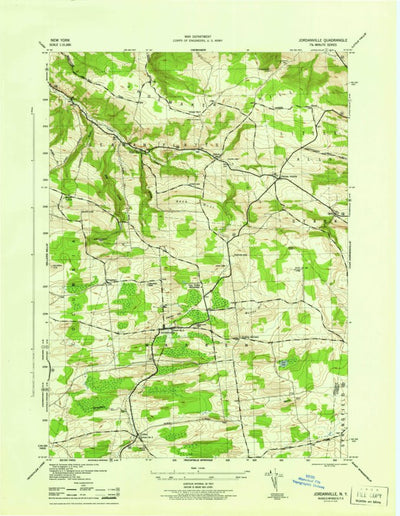 United States Geological Survey Jordanville, NY (1945, 31680-Scale) digital map