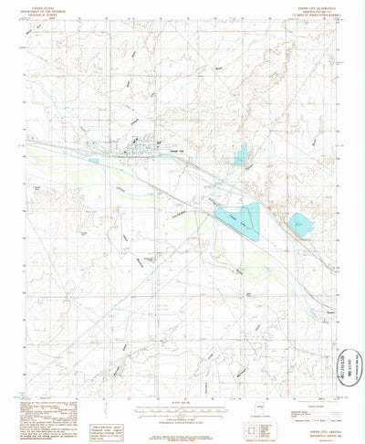 United States Geological Survey Joseph City, AZ (1986, 24000-Scale) digital map