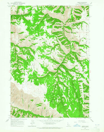 United States Geological Survey Joseph, ID (1963, 24000-Scale) digital map