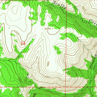 United States Geological Survey Joseph, ID (1963, 24000-Scale) digital map
