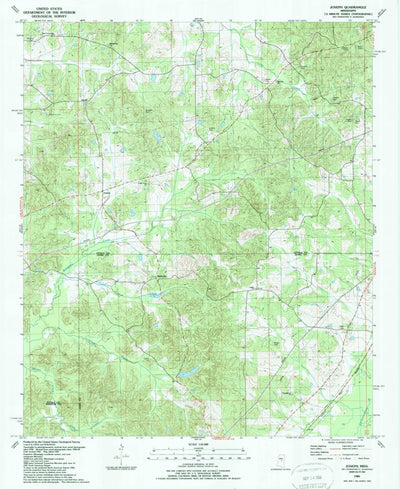 United States Geological Survey Joseph, MS (1989, 24000-Scale) digital map
